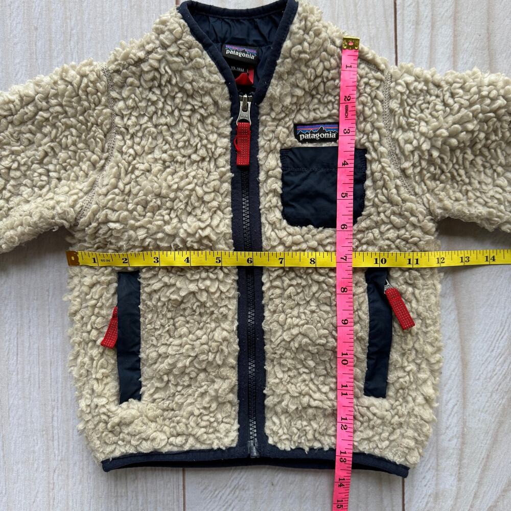Patagonia Baby Infant 12-18M Retro-X Sherpa Fleece High Pile Lined Jacket - Picture 6 of 9